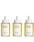 17's Haircare Liquid Hair & Scalp Gold 3-pack bundle with vegan hair oil for scalp care, shine and soft hair