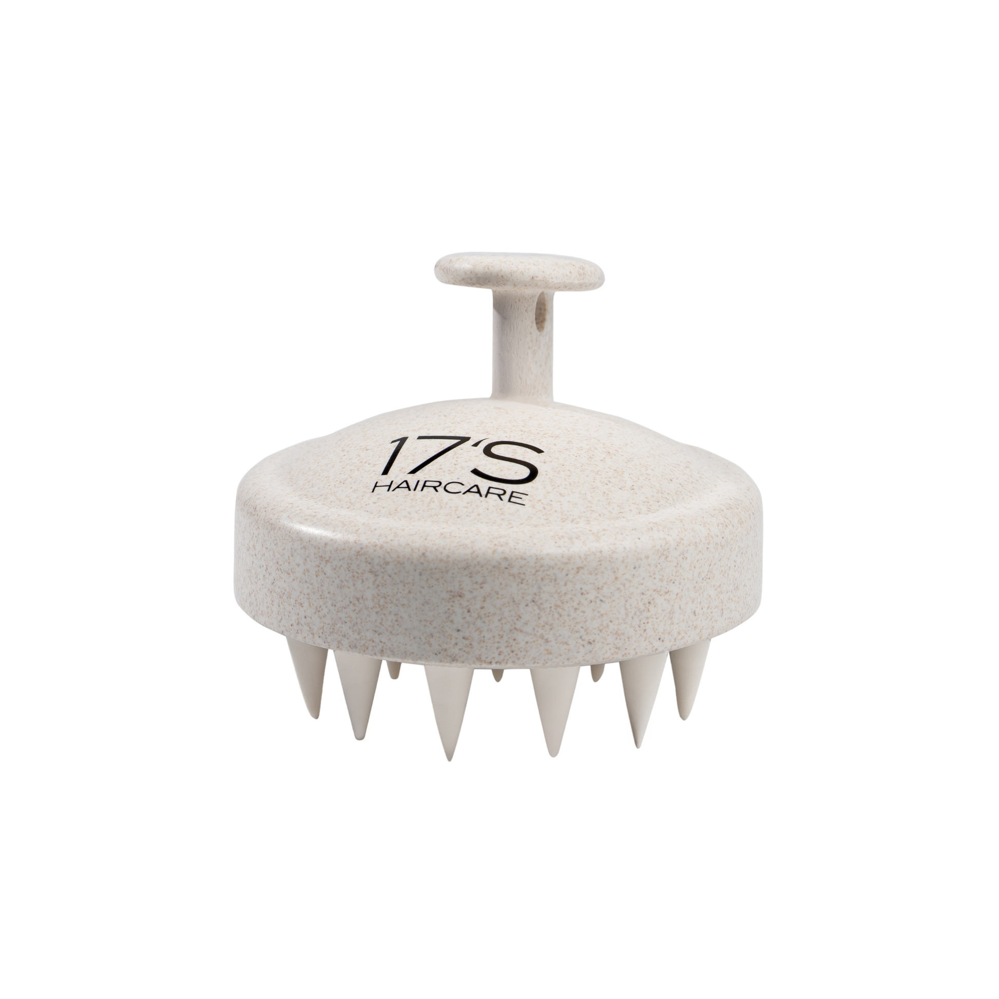 17's Haircare scalp massager brush for gentle scalp massage and haircare routine top view