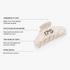 17's Haircare Vanilla Pearl Claw Clip for a secure comfortable hold without pulling or pressure